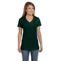 Picture of Ladies' 4.5 oz., 100% Ringspun Cotton nano-T® V-Neck T-Shirt