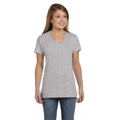 Picture of Ladies' 4.5 oz., 100% Ringspun Cotton nano-T® V-Neck T-Shirt