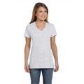 Picture of Ladies' 4.5 oz., 100% Ringspun Cotton nano-T® V-Neck T-Shirt
