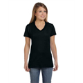 Picture of Ladies' 4.5 oz., 100% Ringspun Cotton nano-T® V-Neck T-Shirt