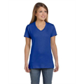 Picture of Ladies' 4.5 oz., 100% Ringspun Cotton nano-T® V-Neck T-Shirt
