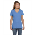 Picture of Ladies' 4.5 oz., 100% Ringspun Cotton nano-T® V-Neck T-Shirt