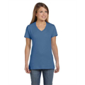 Picture of Ladies' 4.5 oz., 100% Ringspun Cotton nano-T® V-Neck T-Shirt