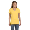 Picture of Ladies' 4.5 oz., 100% Ringspun Cotton nano-T® V-Neck T-Shirt