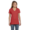 Picture of Ladies' 4.5 oz., 100% Ringspun Cotton nano-T® V-Neck T-Shirt