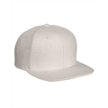 Picture of Adult 6-Panel Melton Wool Structured Flat Visor Classic Snapback Cap