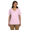 Picture of Ladies' 5.2 oz. Tagless® V-Neck T-Shirt