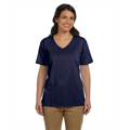 Picture of Ladies' 5.2 oz. Tagless® V-Neck T-Shirt