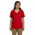 Picture of Ladies' 5.2 oz. Tagless® V-Neck T-Shirt