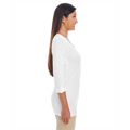 Picture of Ladies' Perfect Fit™ Y-Placket Convertible Sleeve Knit Top