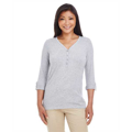 Picture of Ladies' Perfect Fit™ Y-Placket Convertible Sleeve Knit Top