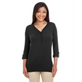 Picture of Ladies' Perfect Fit™ Y-Placket Convertible Sleeve Knit Top