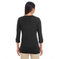 Picture of Ladies' Perfect Fit™ Y-Placket Convertible Sleeve Knit Top