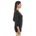Picture of Ladies' Perfect Fit™ Y-Placket Convertible Sleeve Knit Top