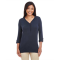 Picture of Ladies' Perfect Fit™ Y-Placket Convertible Sleeve Knit Top