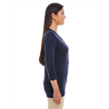 Picture of Ladies' Perfect Fit™ Y-Placket Convertible Sleeve Knit Top
