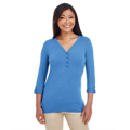 Picture of Ladies' Perfect Fit™ Y-Placket Convertible Sleeve Knit Top