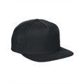 Picture of Adult 5-Panel Structured Flat Visor Classic Snapback Cap