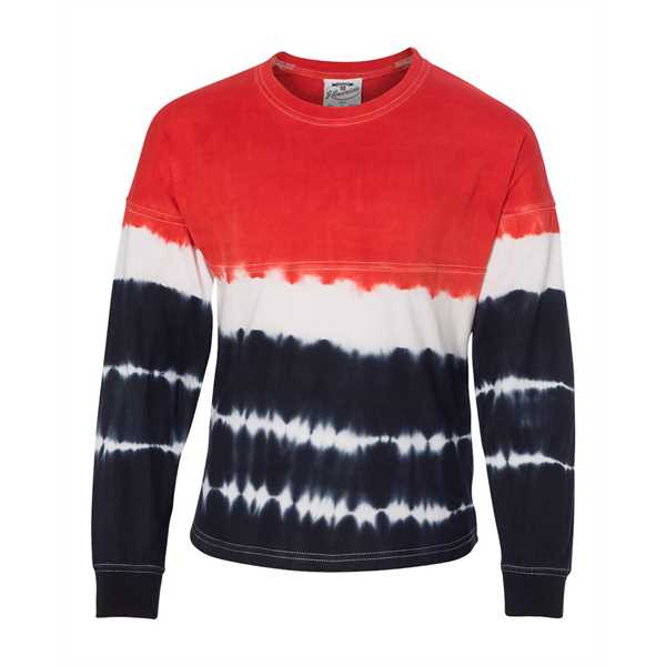 RED/ NVY TIE DYE