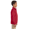 Picture of Youth 8 oz. NuBlend® Quarter-Zip Cadet Collar Sweatshirt
