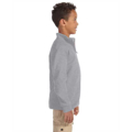 Picture of Youth 8 oz. NuBlend® Quarter-Zip Cadet Collar Sweatshirt