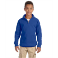 Picture of Youth 8 oz. NuBlend® Quarter-Zip Cadet Collar Sweatshirt