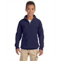 Picture of Youth 8 oz. NuBlend® Quarter-Zip Cadet Collar Sweatshirt