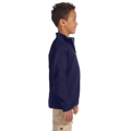 Picture of Youth 8 oz. NuBlend® Quarter-Zip Cadet Collar Sweatshirt
