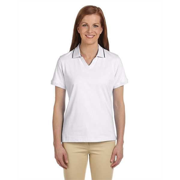 Picture of Ladies' 5.9 oz. Cotton Jersey Short-Sleeve Polo with Tipping