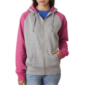 Picture of Ladies' Glitter French Terry Contrast Full-Zip Hood
