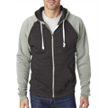 Picture of Adult Triblend Colorblock Full-Zip Fleece Hood