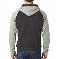 Picture of Adult Triblend Colorblock Full-Zip Fleece Hood