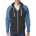 Picture of Adult Triblend Colorblock Full-Zip Fleece Hood