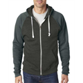 Picture of Adult Triblend Colorblock Full-Zip Fleece Hood