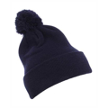 Picture of Cuffed Knit Beanie with Pom Pom Hat