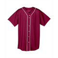 Picture of Youth Short Sleeve Full Button Baseball Jersey