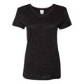 Picture of Ladies' Glitter V-Neck T-Shirt