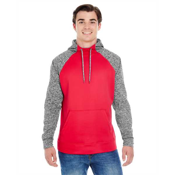 RED/ CHRCOAL FLK