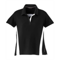 Picture of Ladies' Polyester Pique Polo with Stripe