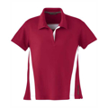 Picture of Ladies' Polyester Pique Polo with Stripe