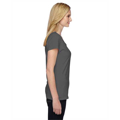 Picture of Ladies' 4.7 oz. Sofspun® Jersey Junior V-Neck T-Shirt