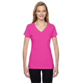 Picture of Ladies' 4.7 oz. Sofspun® Jersey Junior V-Neck T-Shirt