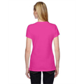 Picture of Ladies' 4.7 oz. Sofspun® Jersey Junior V-Neck T-Shirt