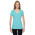 Picture of Ladies' 4.7 oz. Sofspun® Jersey Junior V-Neck T-Shirt