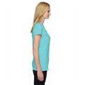 Picture of Ladies' 4.7 oz. Sofspun® Jersey Junior V-Neck T-Shirt