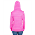 Picture of Ladies' Odyssey Striped Poly Fleece Lapover Hood