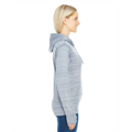 Picture of Ladies' Odyssey Striped Poly Fleece Lapover Hood