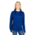 Picture of Ladies' Odyssey Striped Poly Fleece Lapover Hood
