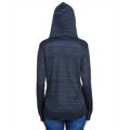 Picture of Ladies' Odyssey Striped Poly Fleece Lapover Hood