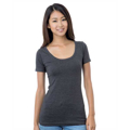 Picture of Junior's 4.2 oz., Fine Jersey Wide Scoop Neck T-Shirt